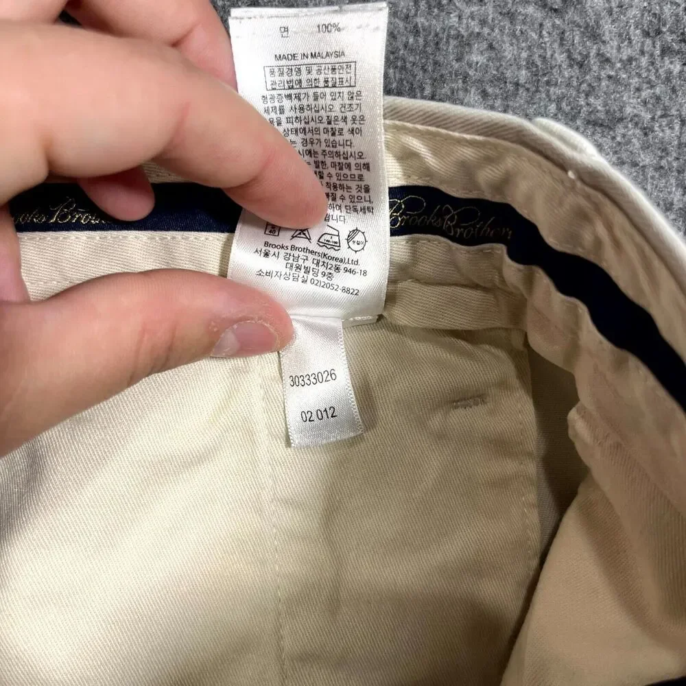 Brooks Brothers Mens Elliot Advantage Chino khaki pants 37x30 Office Career